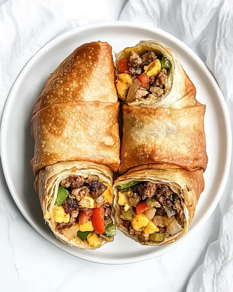 Cheeseburger Egg Roll
