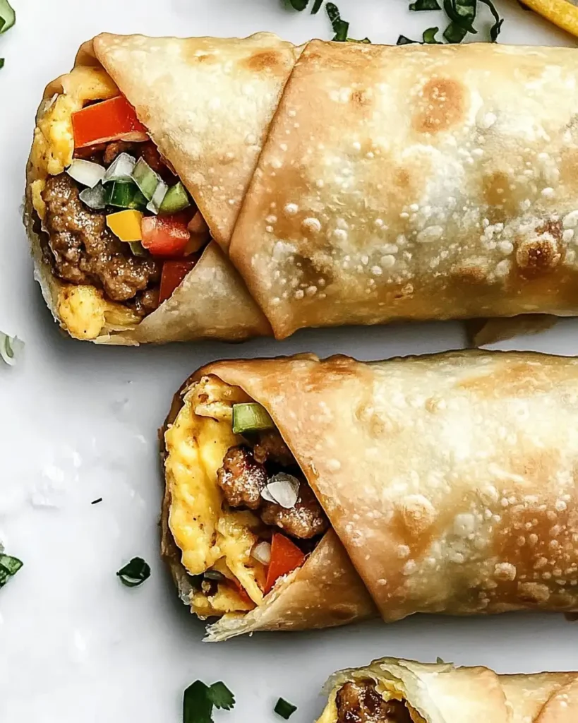 Cheeseburger Egg Roll