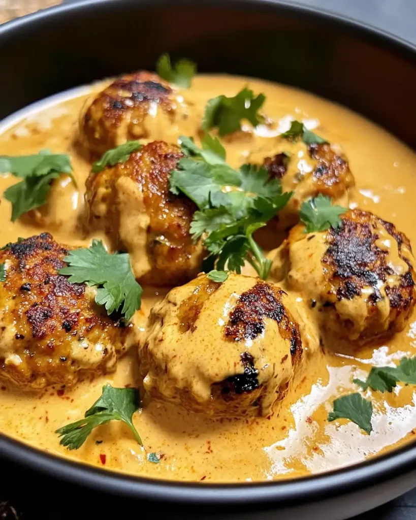 Coconut Curry Chicken Meatballs