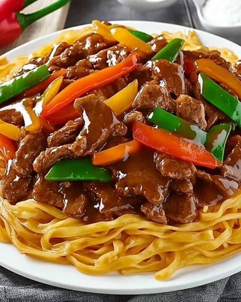 Beef Stir Fry with Noodles and Sticky Sauce