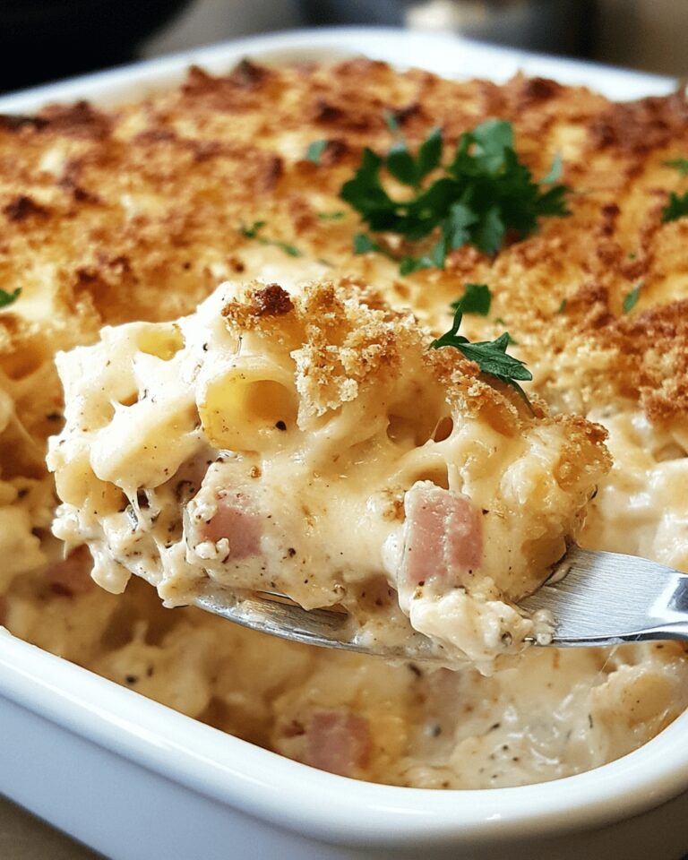 Chicken Cordon Bleu Casserole (with Turkey and Mozzarella)