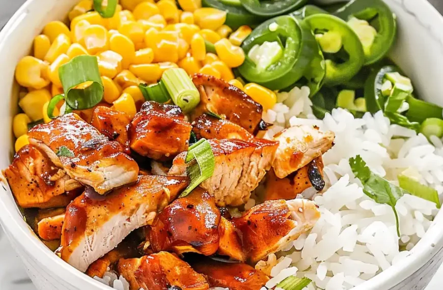 Street Corn Chicken Rice Bowl