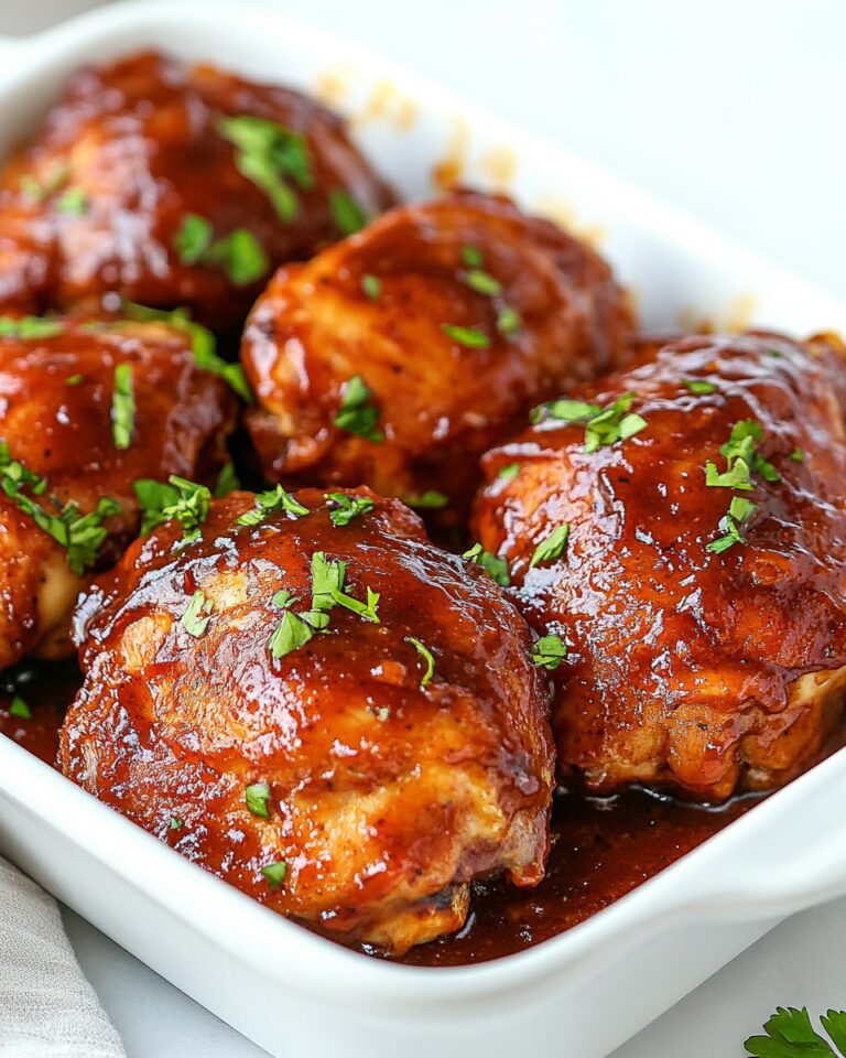 Baked BBQ Chicken Thighs