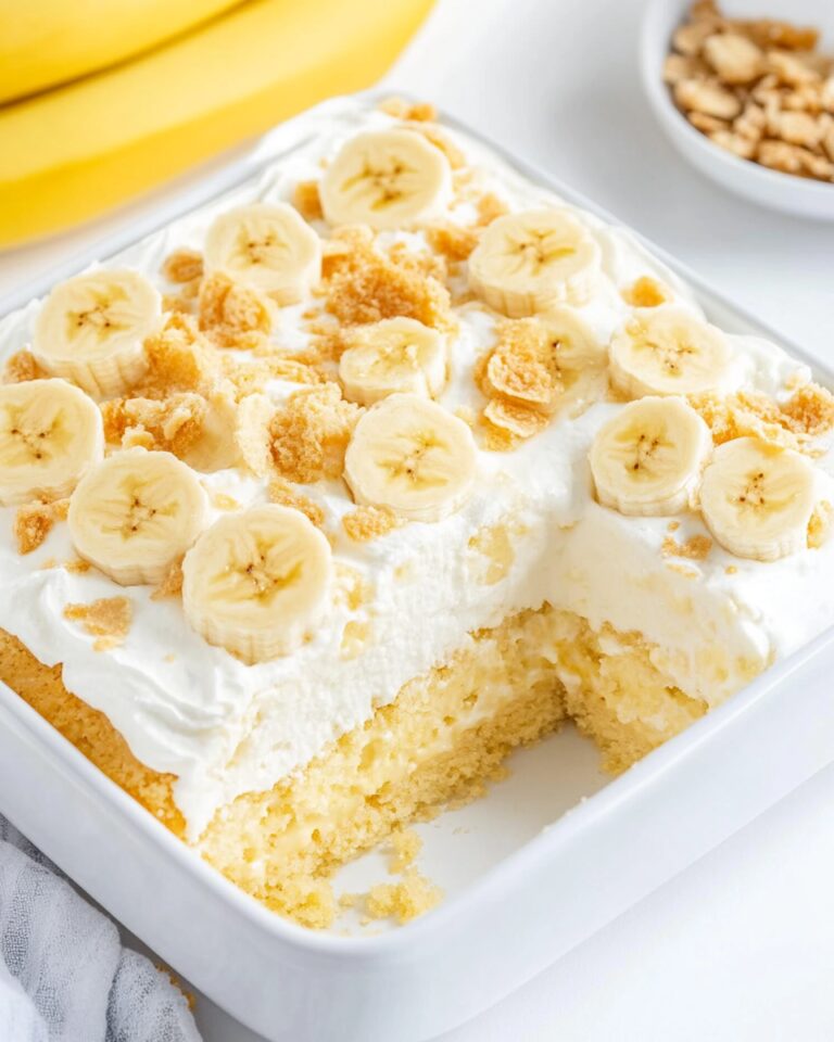 Banana Pudding Poke Cake