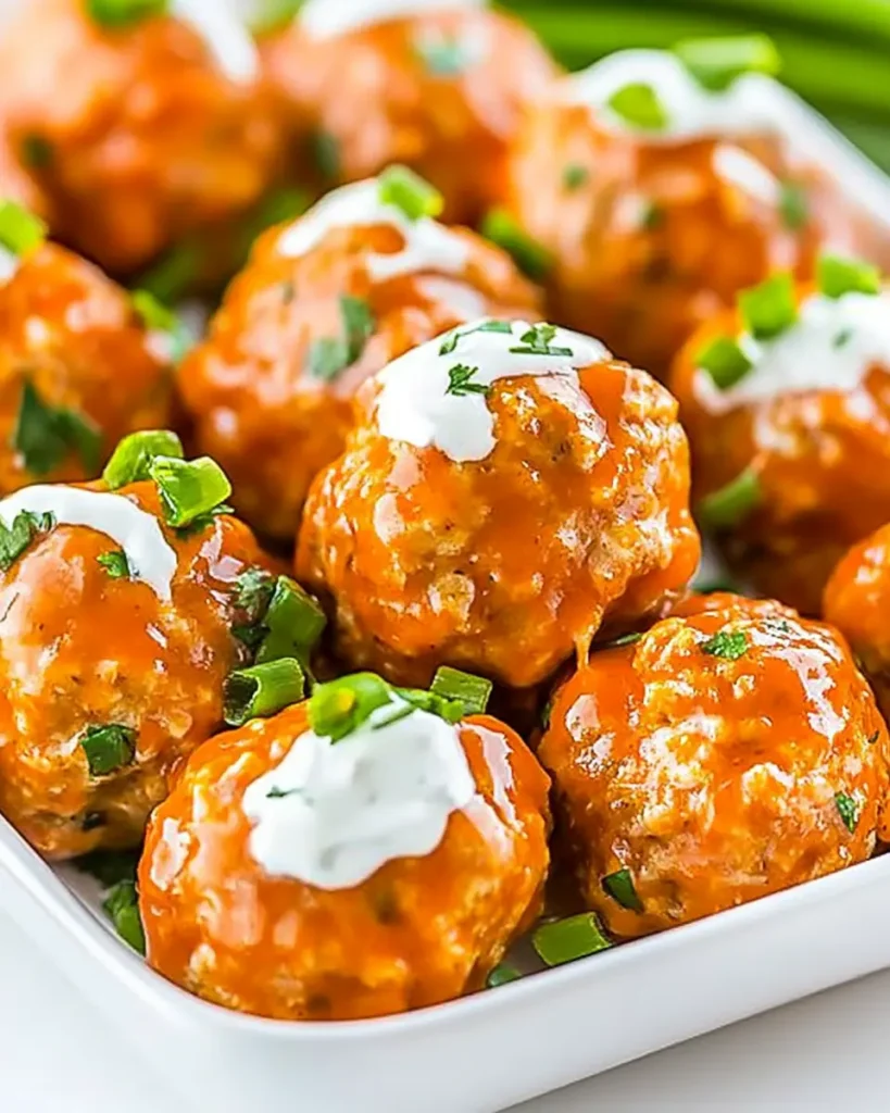 Buffalo Chicken Meatballs