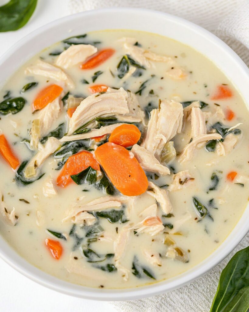 Creamy Chicken Florentine Soup