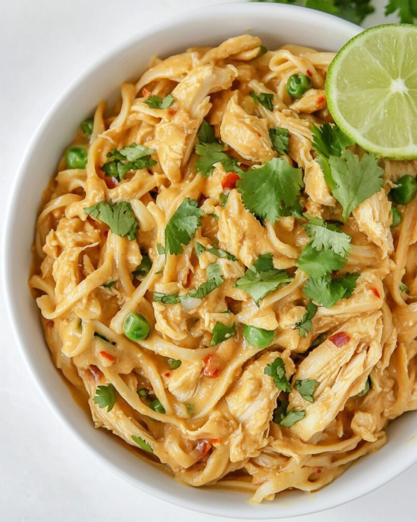 Creamy Peanut Noodles With Chicken