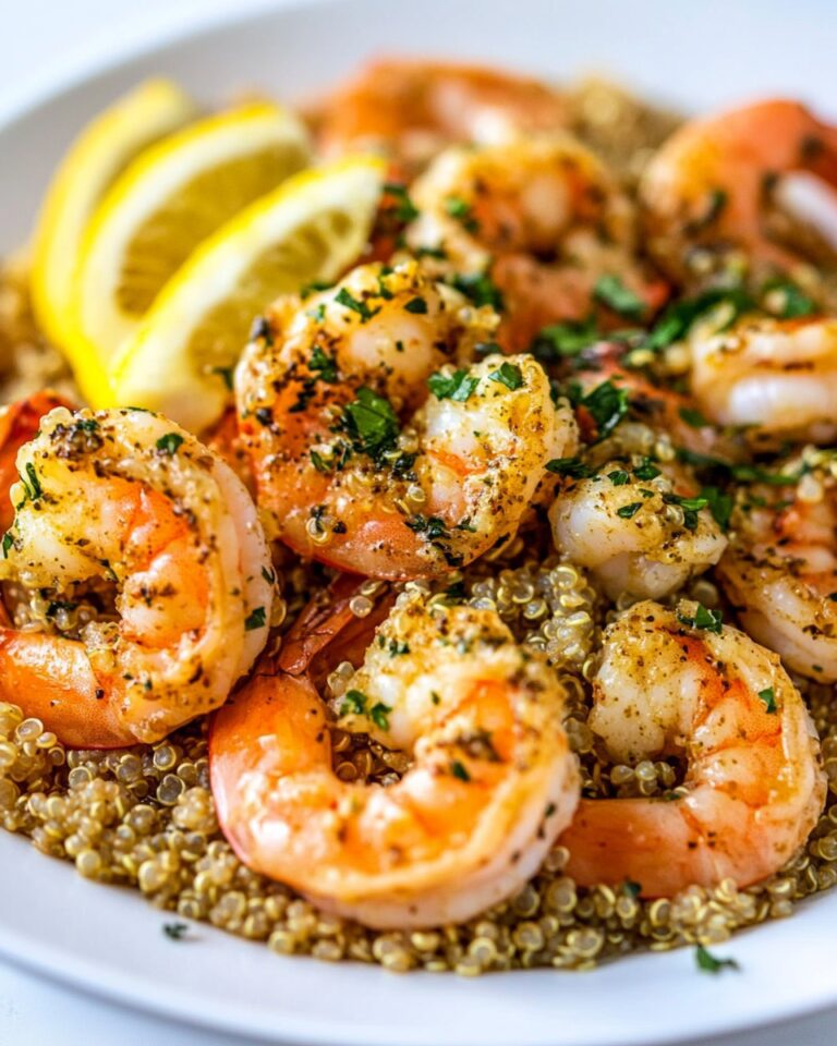Garlic Butter Shrimp with Quinoa