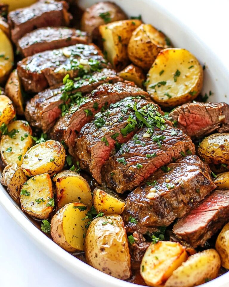 Garlic Butter Steak and Potatoes