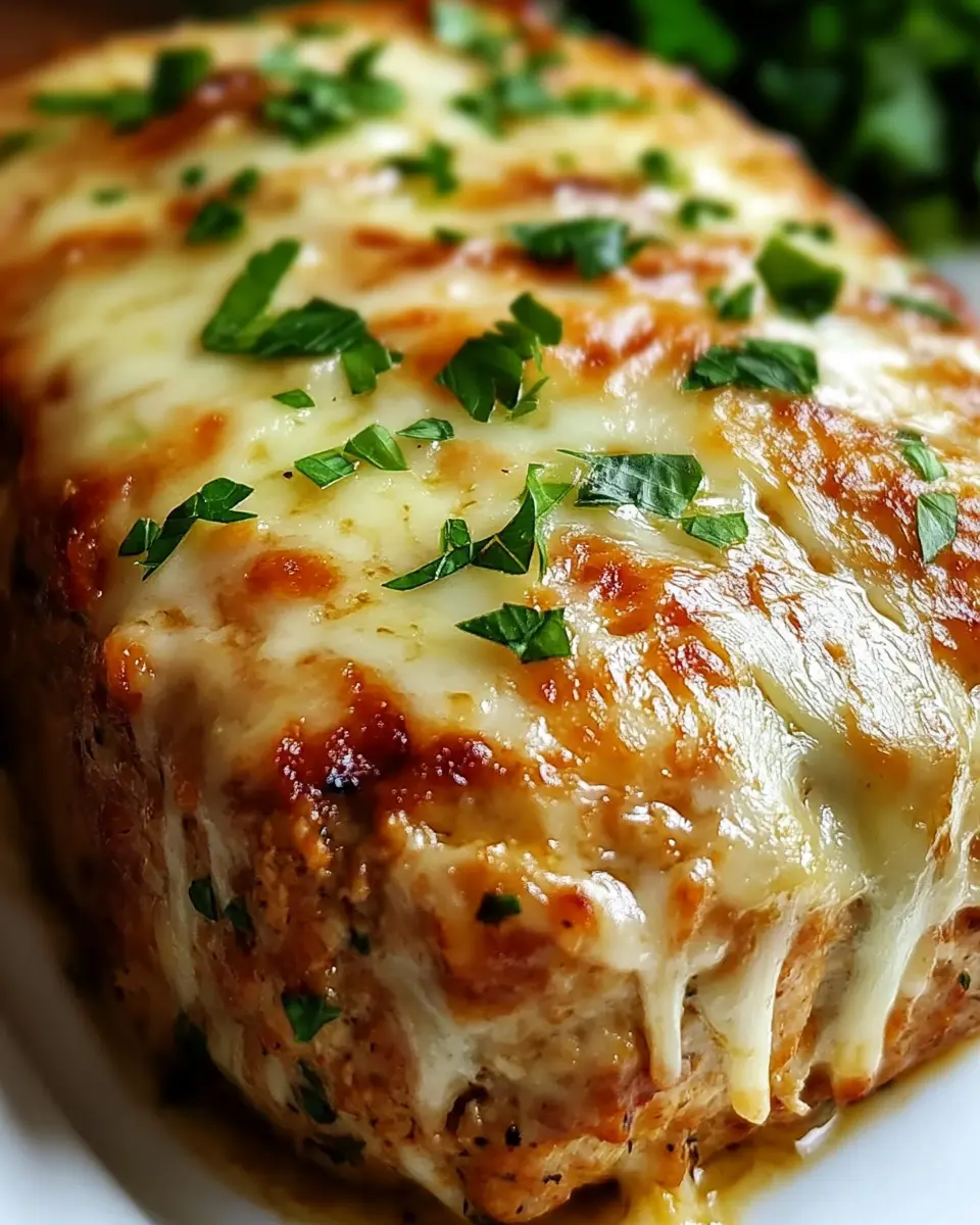 Garlic Parmesan Chicken Meatloaf