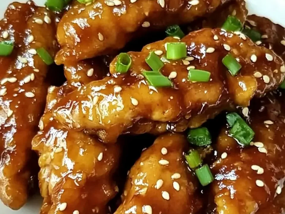 Garlic Soy Honey Glazed Chicken Strips