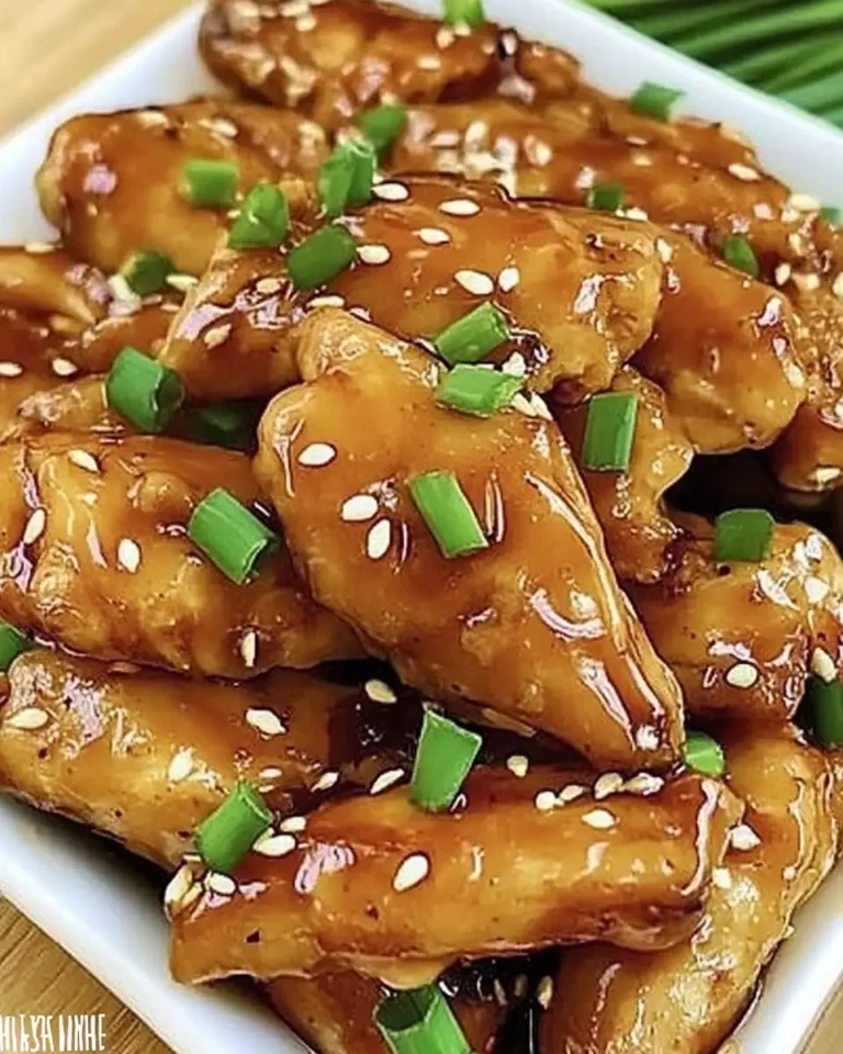 Garlic Soy Honey Glazed Chicken Strips