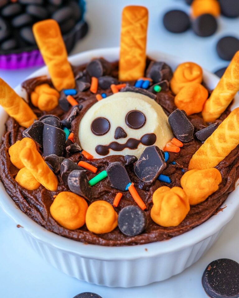 Graveyard Chocolate Cheesecake Dip