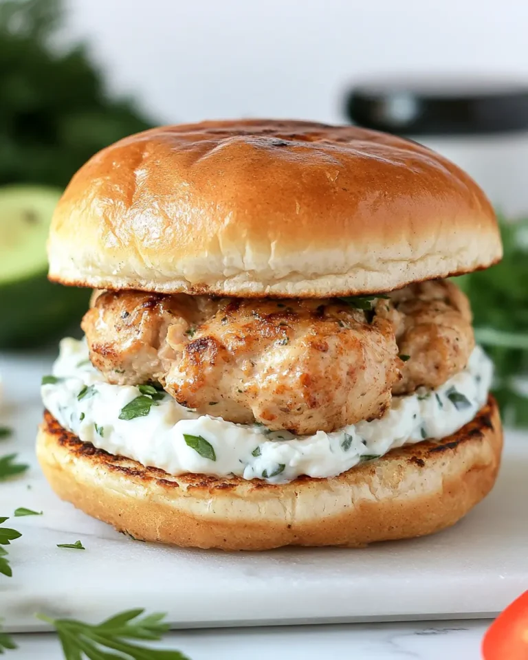 Greek Chicken Burgers