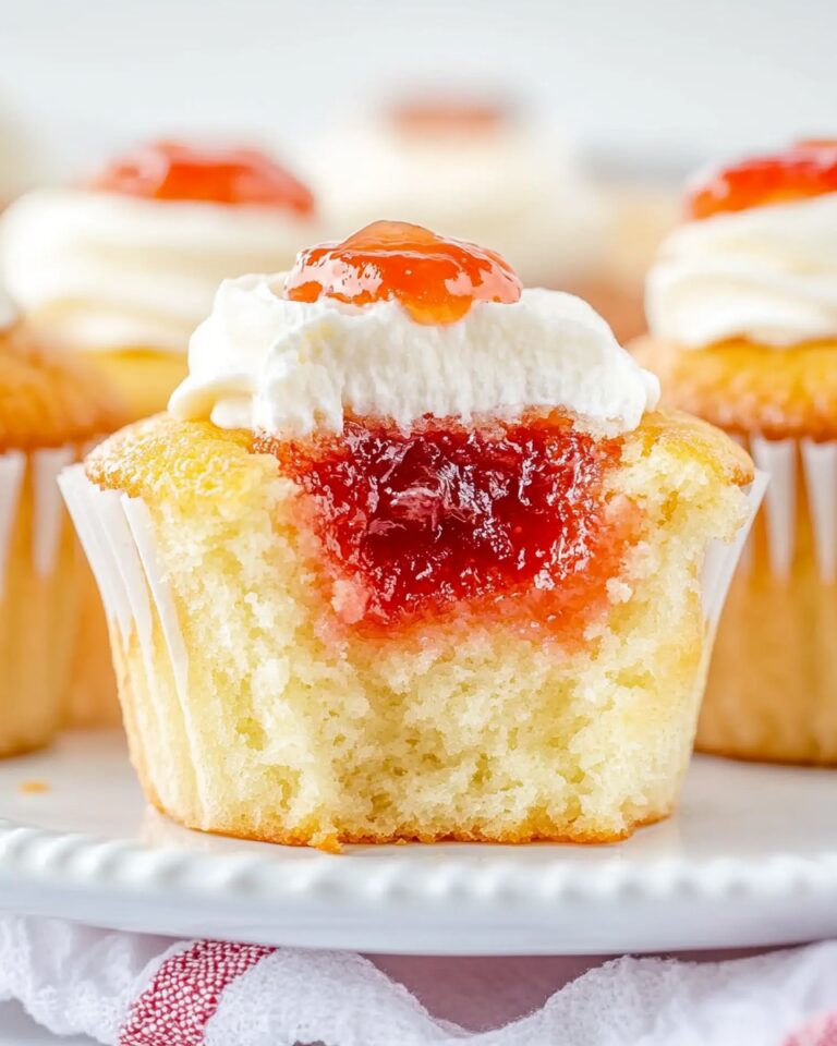 Jam Filled Cupcakes