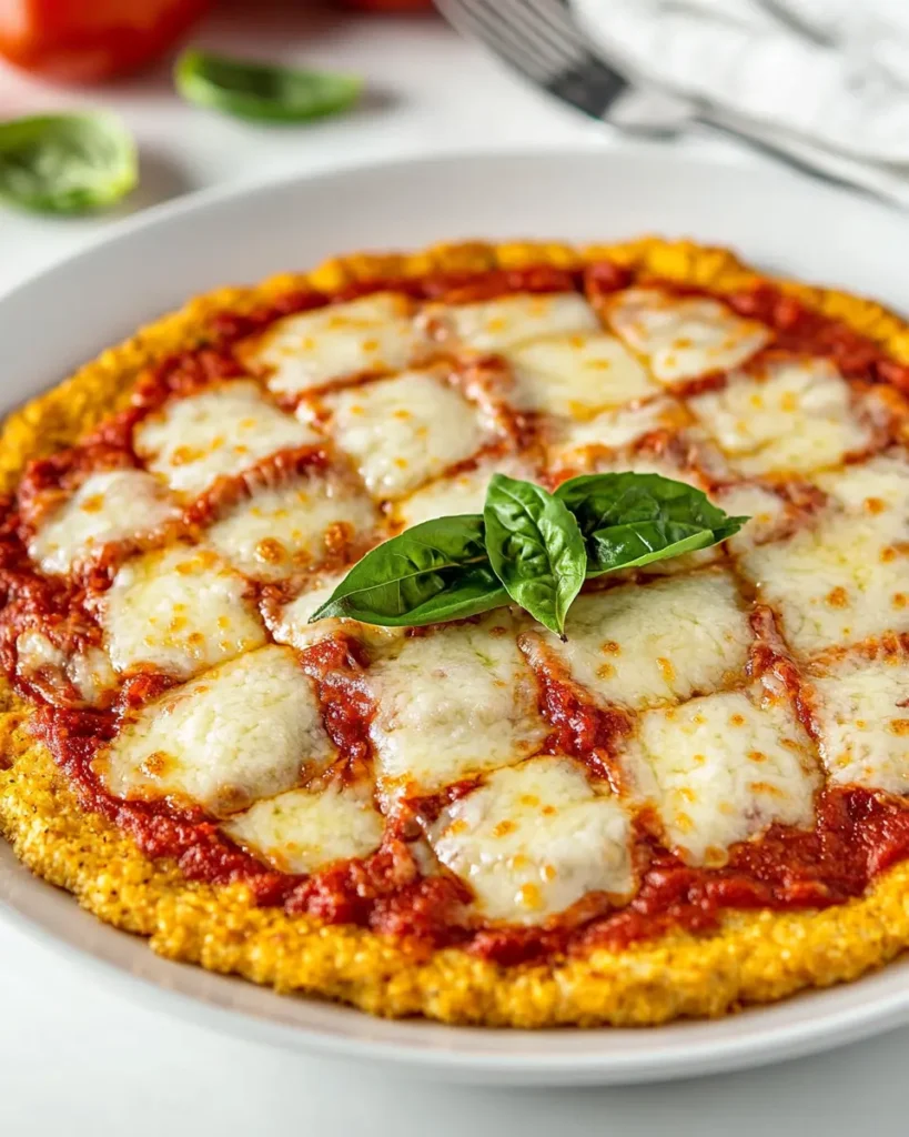 Low Carb Cauliflower Pizza Crust