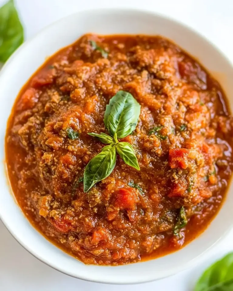 Meat Sauce with Hidden Vegetables