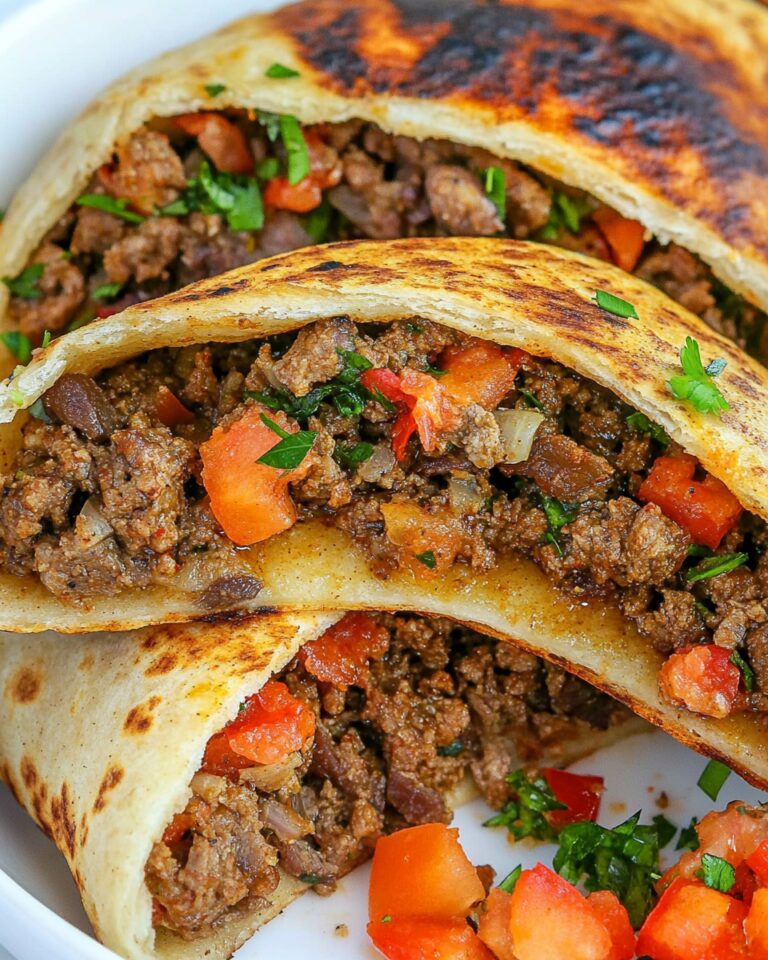 Meat Stuffed Pitas (Arayes)