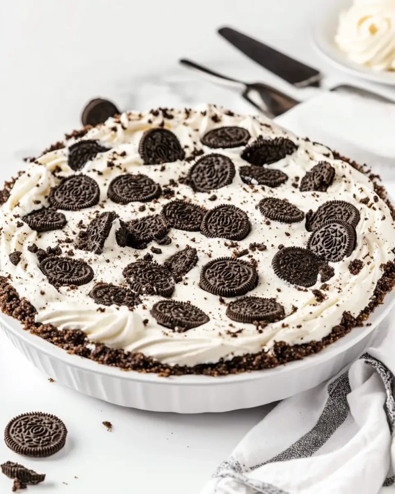No Bake Oreo Pie