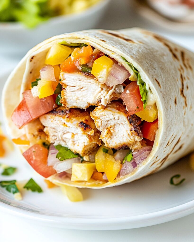 Quick and Easy Southwest Chicken Wrap