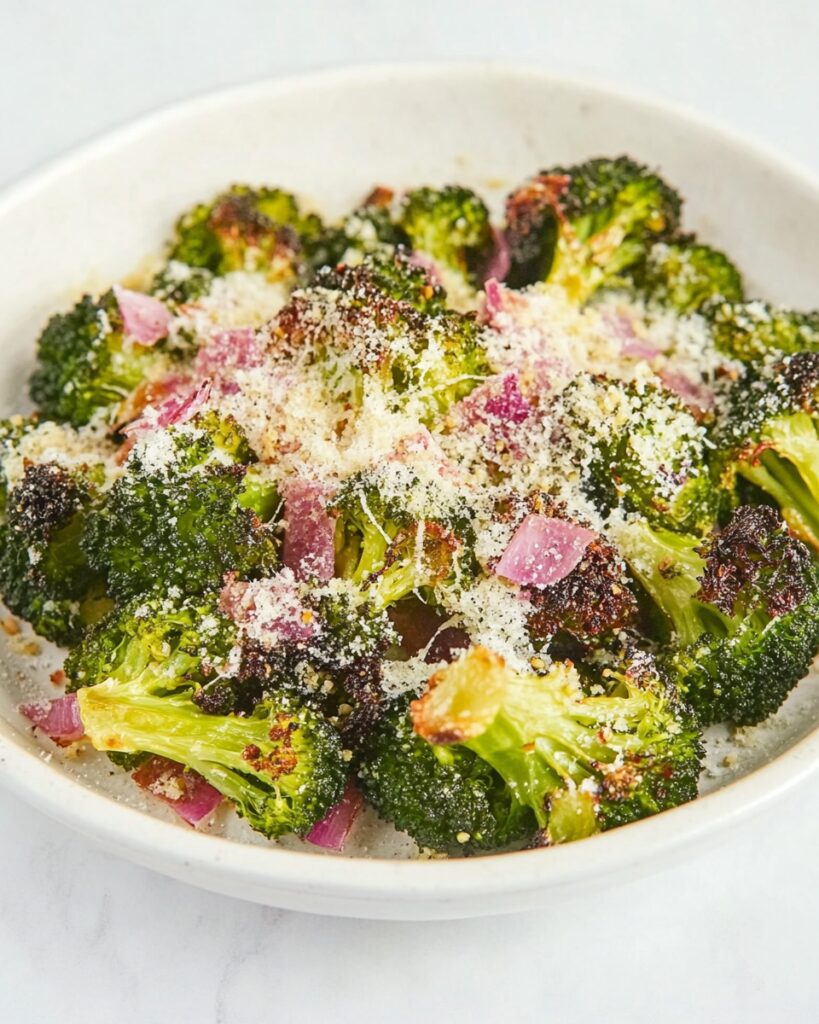 Roasted Broccoli with the Best Vinaigrette Dressing