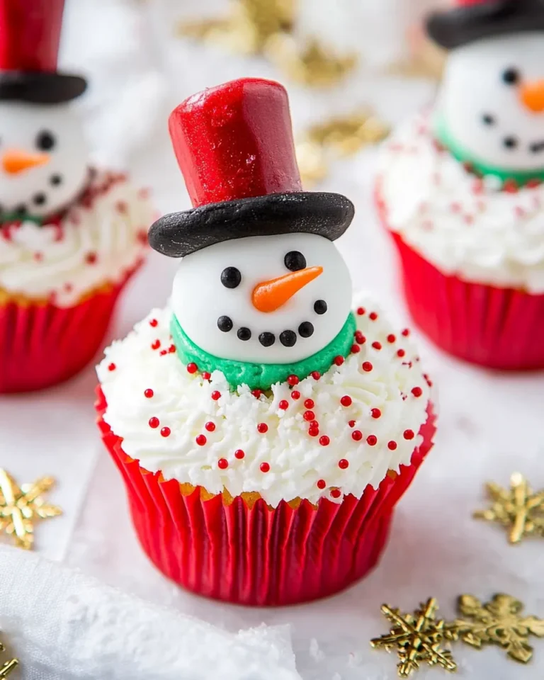 Snowman Cupcakes