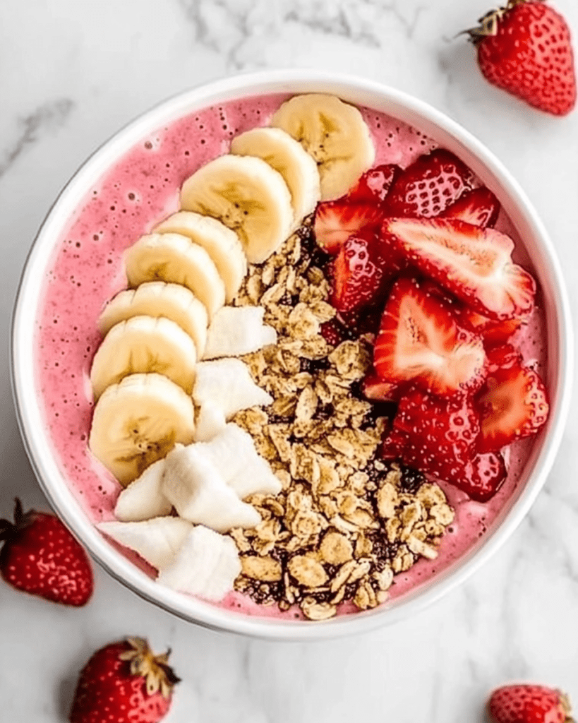 Strawberry Banana Smoothie Bowl