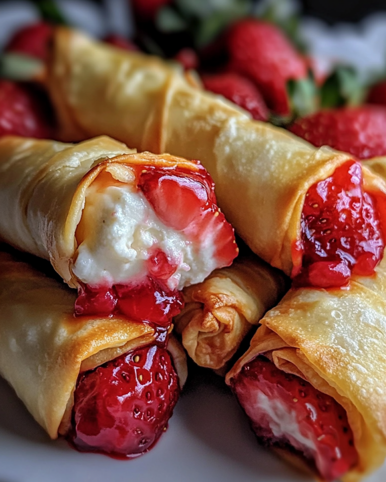 Strawberry Cheesecake Eggroll Bites