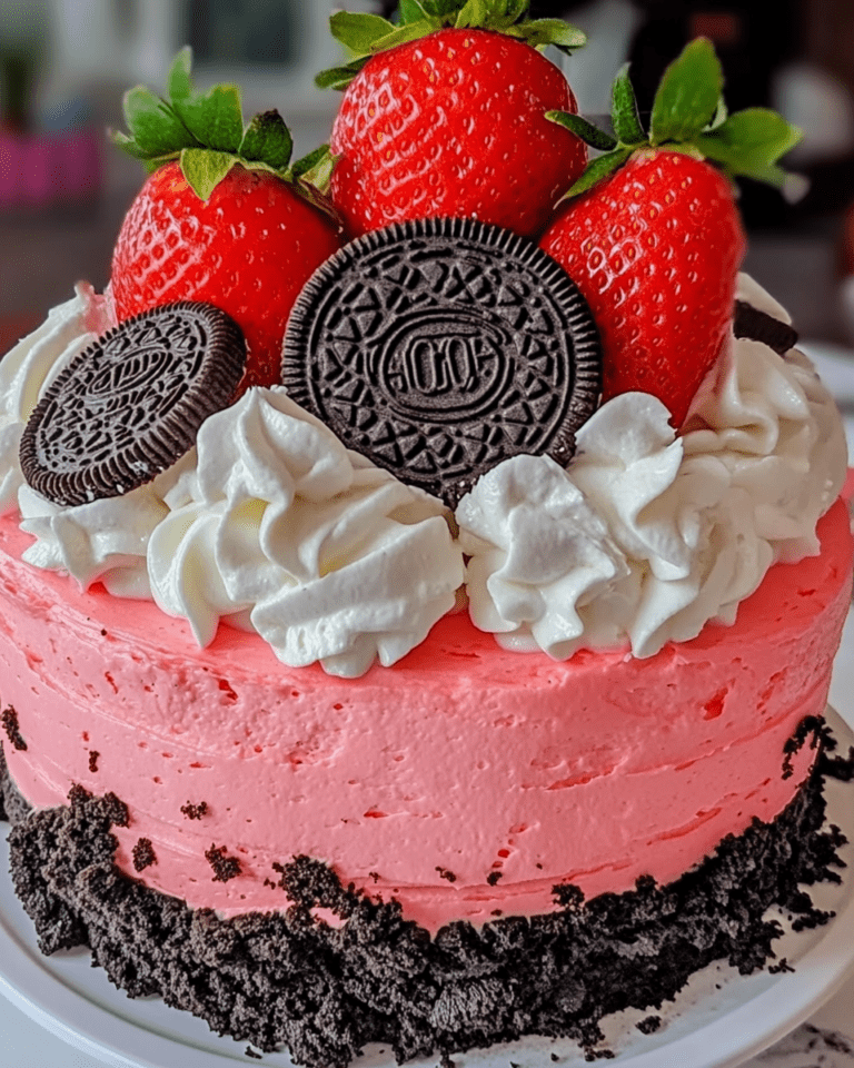 Strawberry Oreo Cake