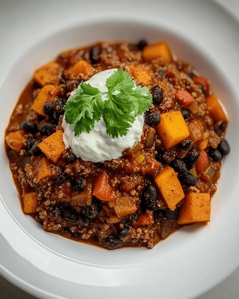 Sweet Potato and Black Bean Chili