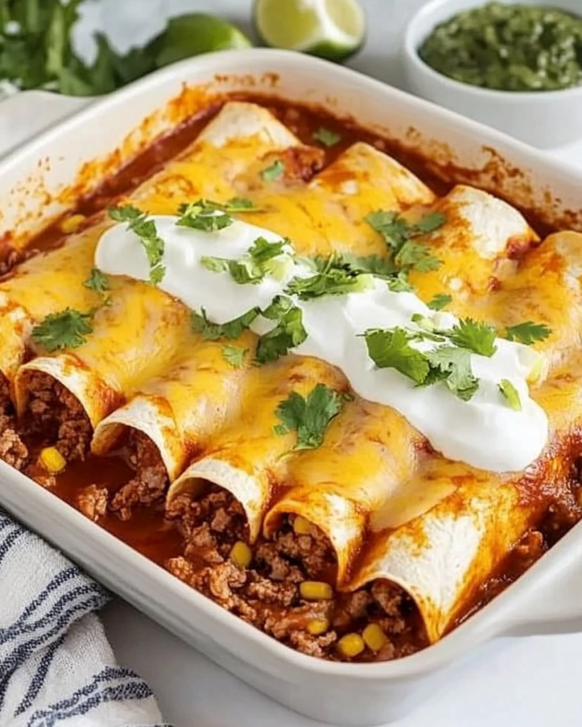 Tex-Mex Beef Enchiladas